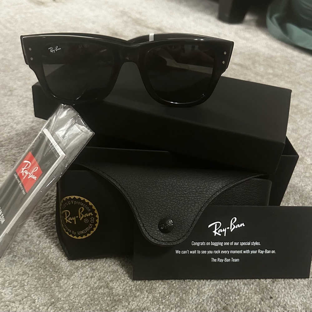 Ray-Ban Mega Wayfarer Black Sunglasses ORB0840S New